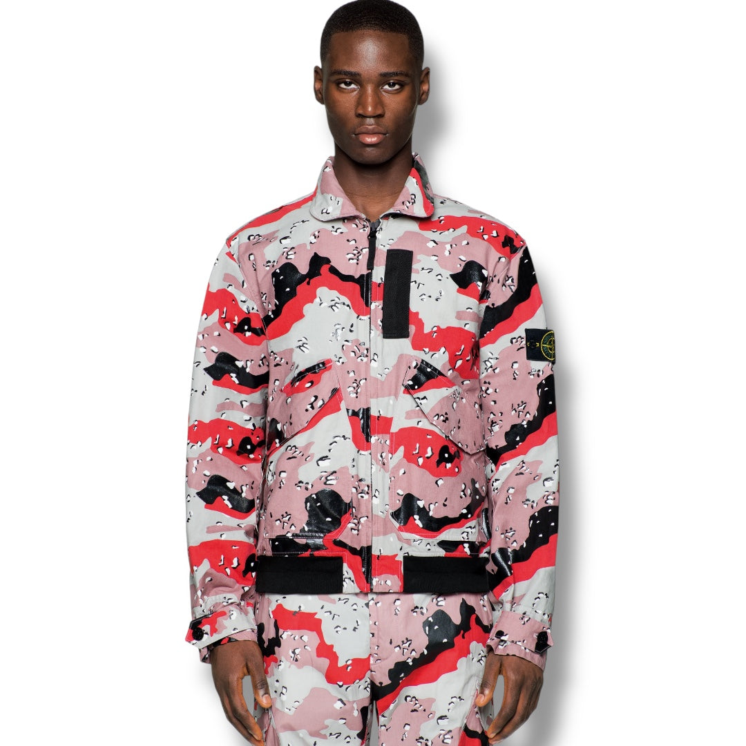 STONE ISLAND DESERT CAMO JACKET PINK