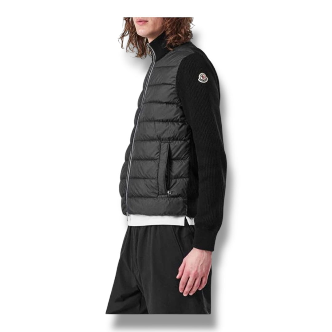 MONCLER PADDED HYBRID JACKET BLACK