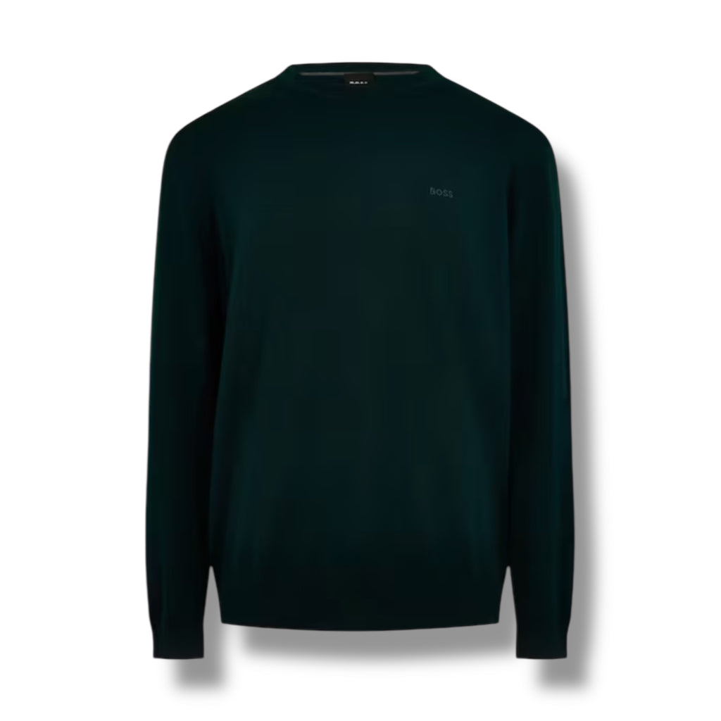 HUGO BOSS THIN KNIT SWEATER GREEN