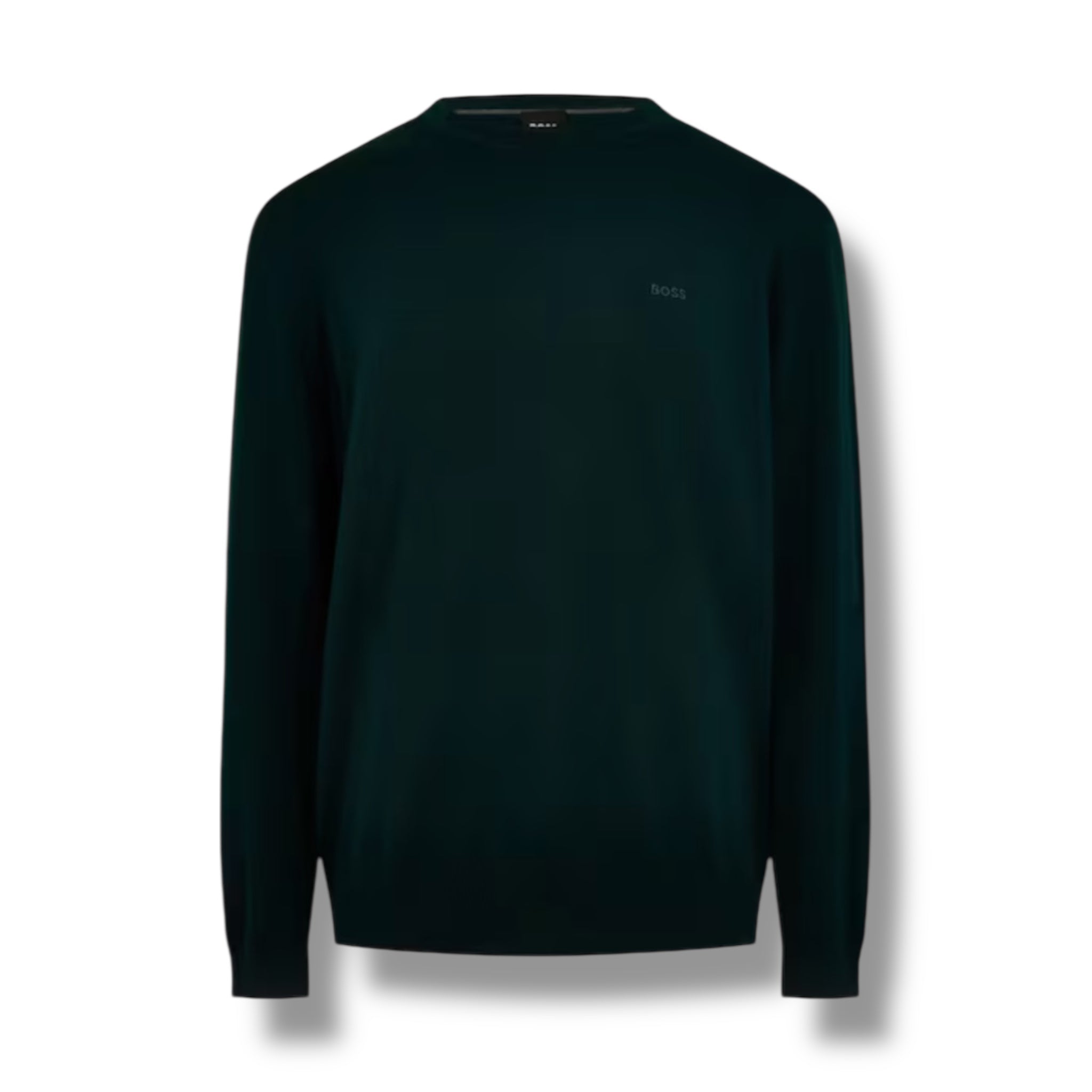 HUGO BOSS THIN KNIT SWEATER GREEN