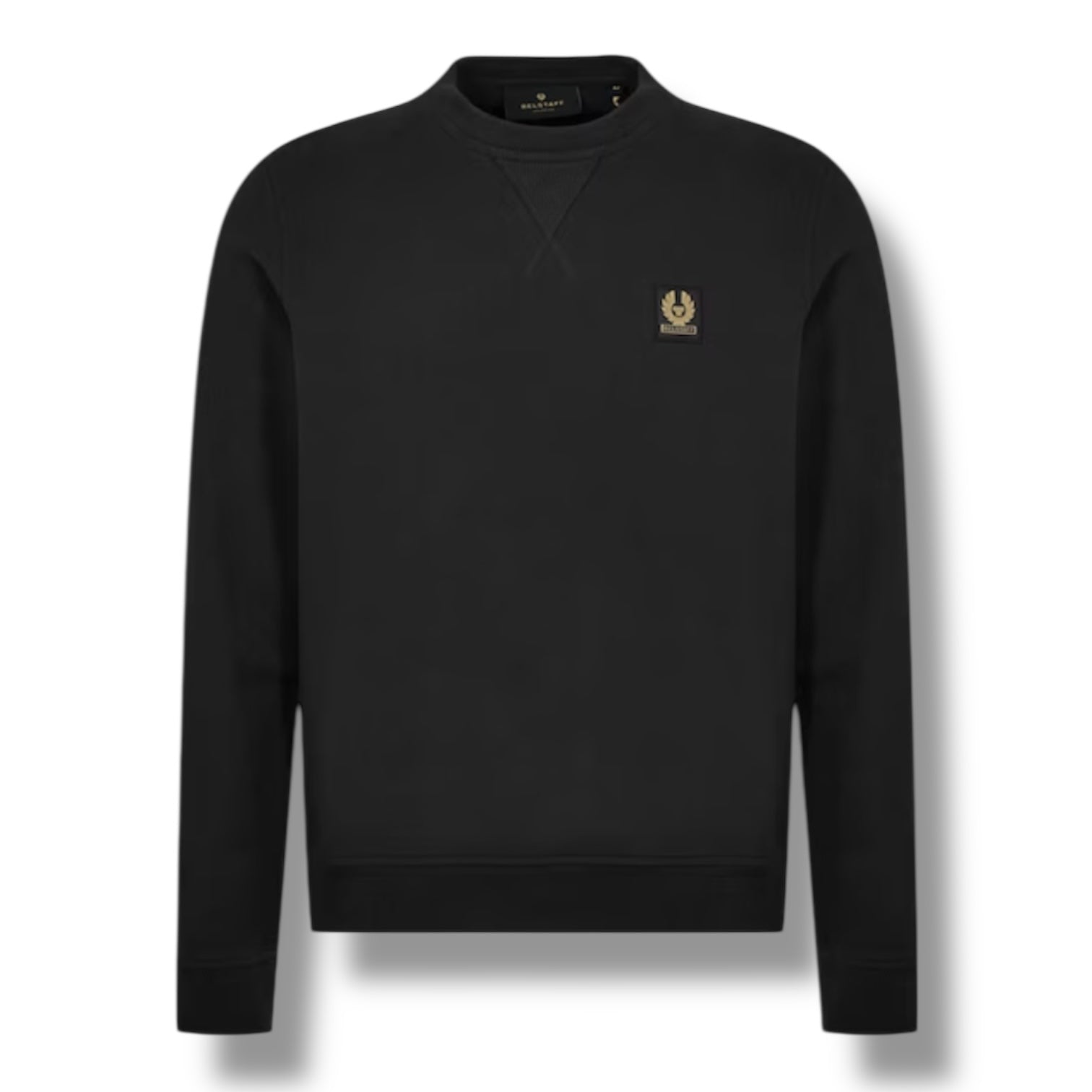 BELSTAFF PATCH LOGO CREWNECK SWEATSHIRT BLACK