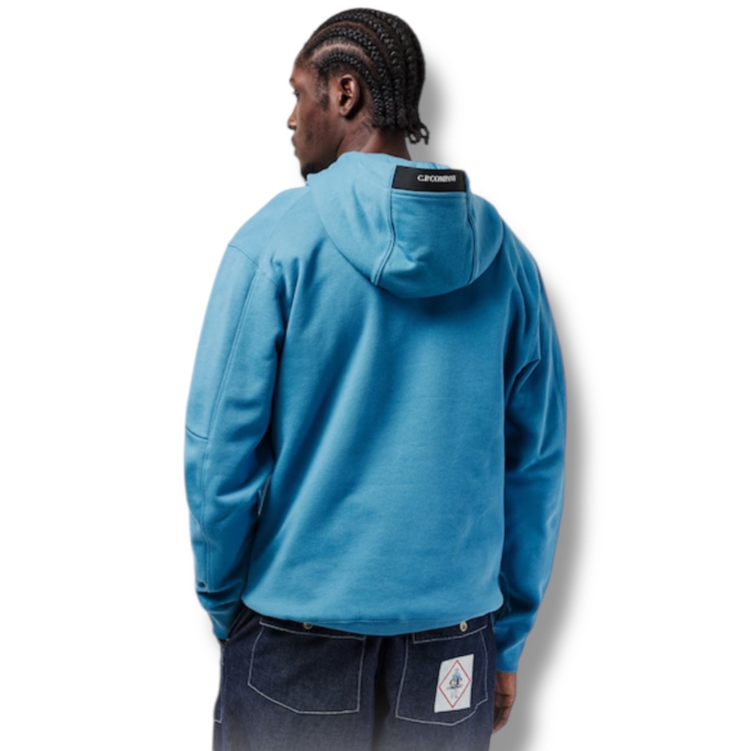 CP COMPANY LENS ARM OTTH HOODIE ARGEAN BLUE
