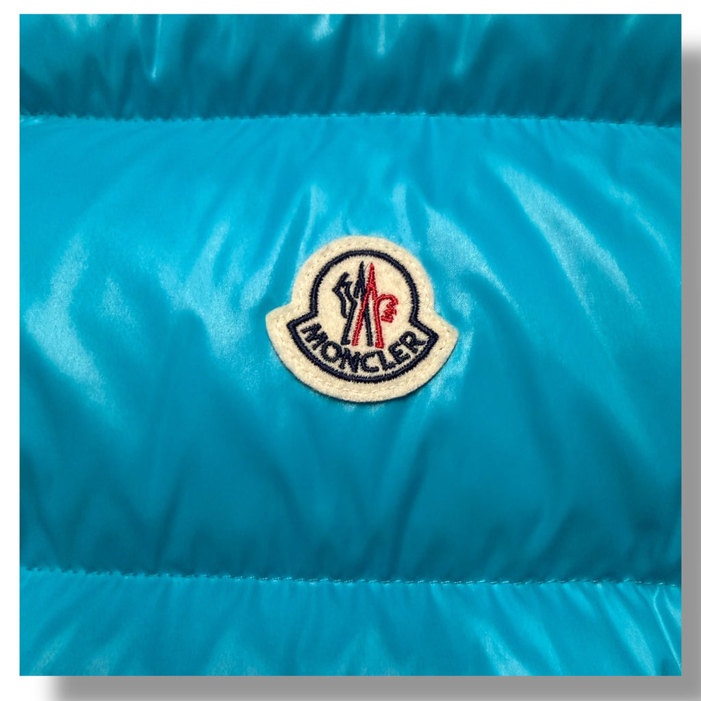 MONCLER TIBB GILET BRIGHT BLUE SIZE 6 - XXXL