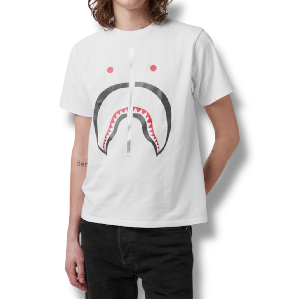 A BATHING BAPE SHARK T-SHIRT WHITE