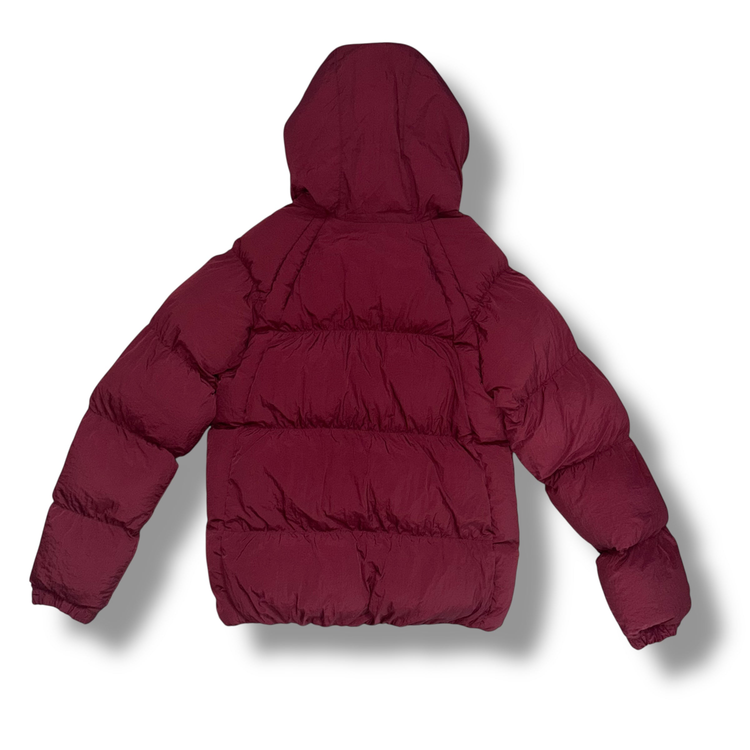 NIKE AIR JORDAN HOODED PUFFER JACKET BURGUNDY