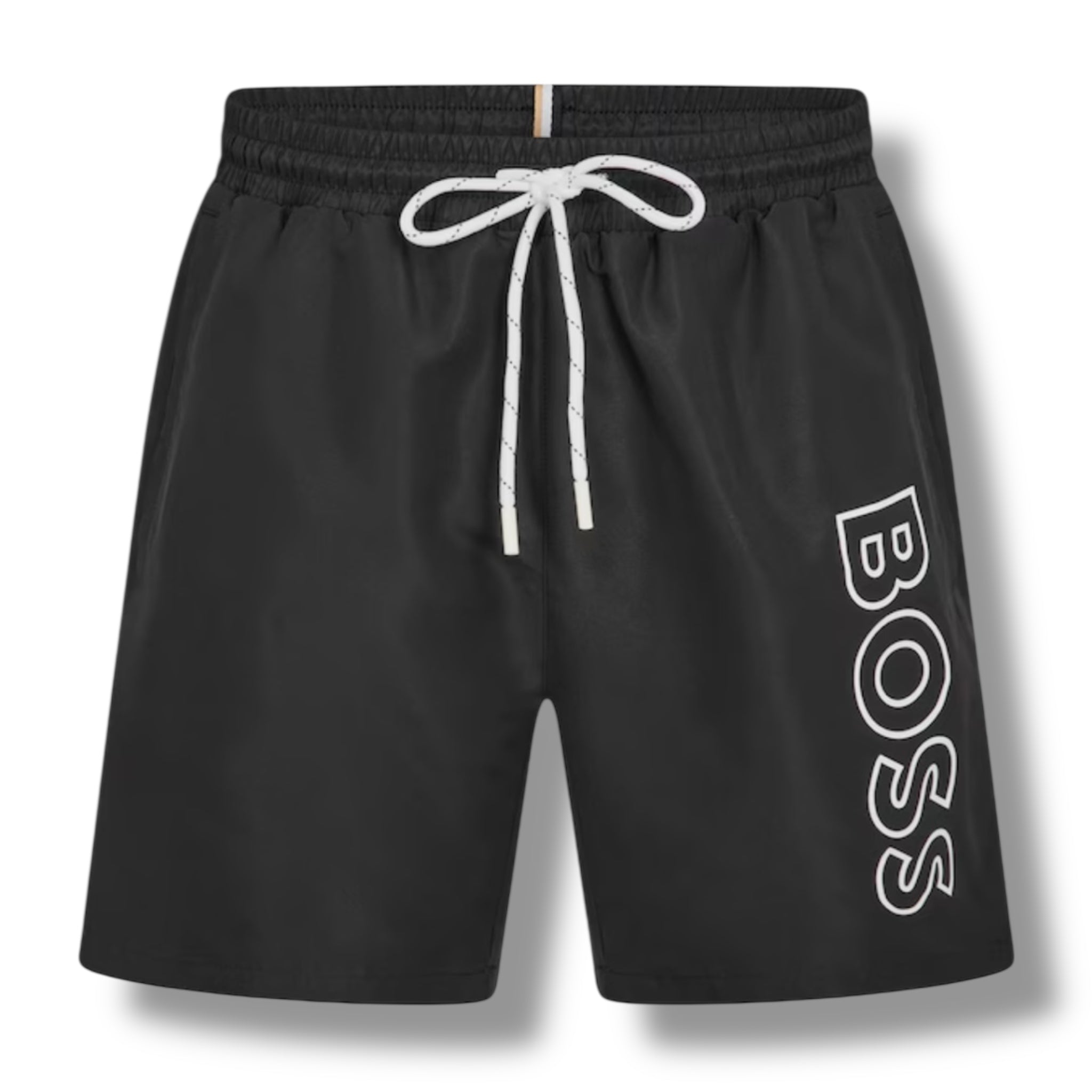 HUGO BOSS SMALL LOGO T-SHIRT & VERTI SWIM SHORTS SET BLACK