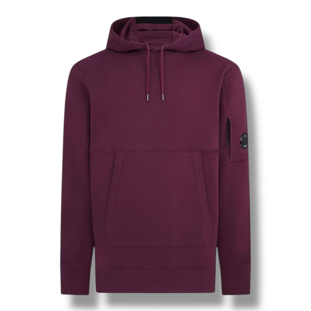 CP COMPANY LENS ARM OTTH HOODIE CLARET PURPLE