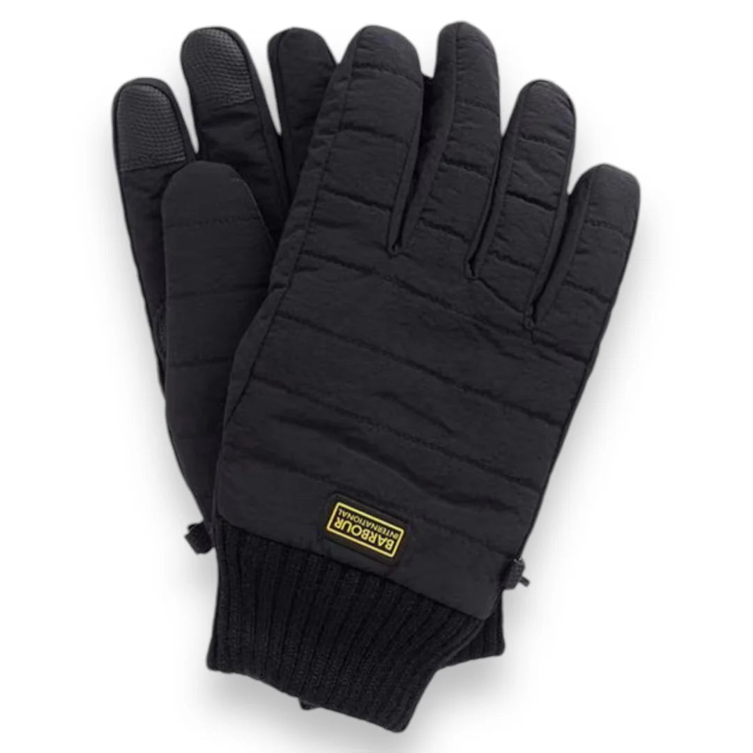 BARBOUR PUFFER GLOVES BLACK