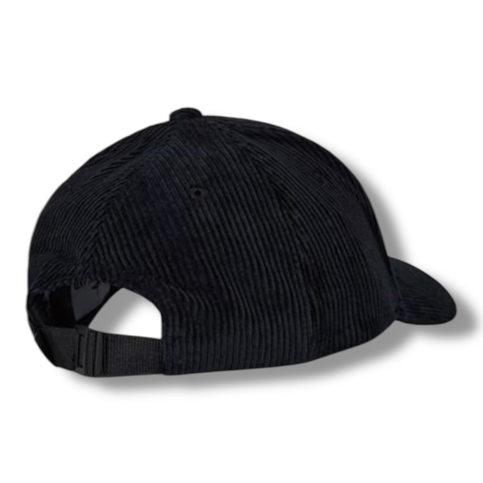 STONE ISLAND BADGE CORDUROY BASEBALL CAP NAVY BLUE