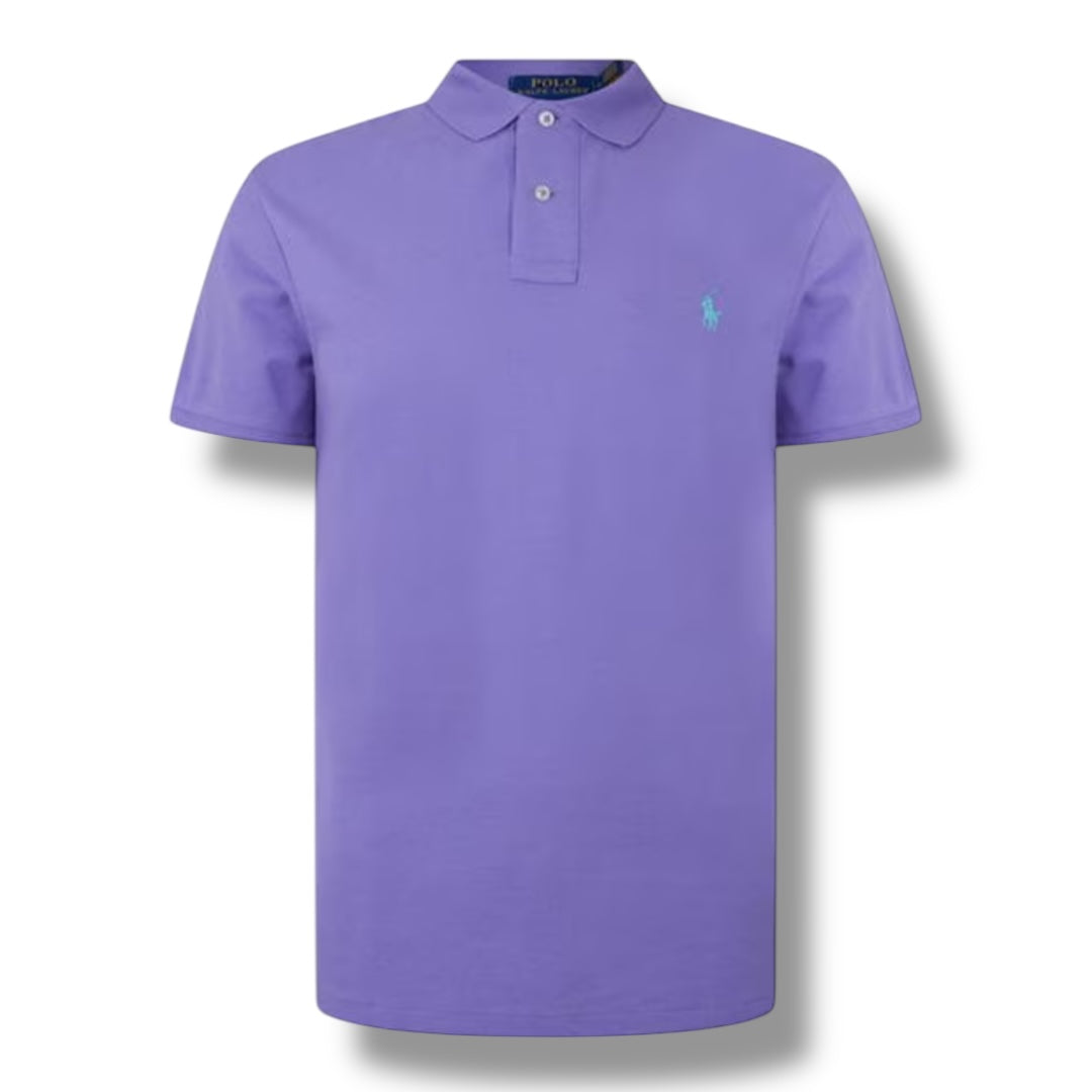 RALPH LAUREN CUSTOM FIT POLO SHIRT PURPLE