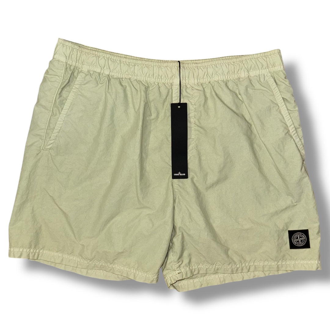 STONE ISLAND PATCH LOGO SWIM SHORTS LIGHT GREEN