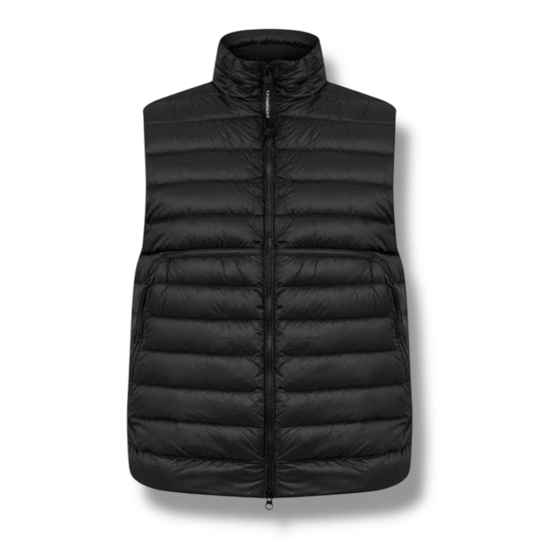 CP COMPANY DD SHELL LENS DOWN VEST BLACK