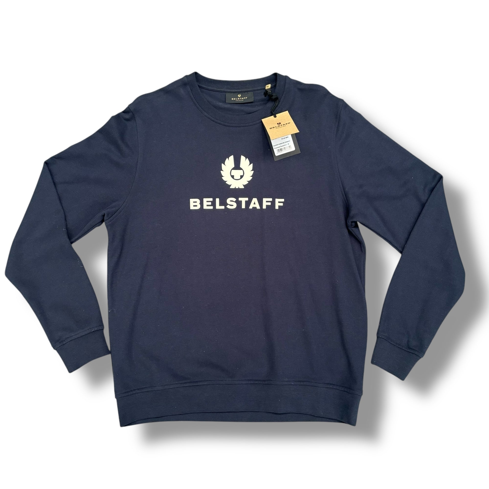 BELSTAFF LOGO SWEATSHIRT NAVY BLUE