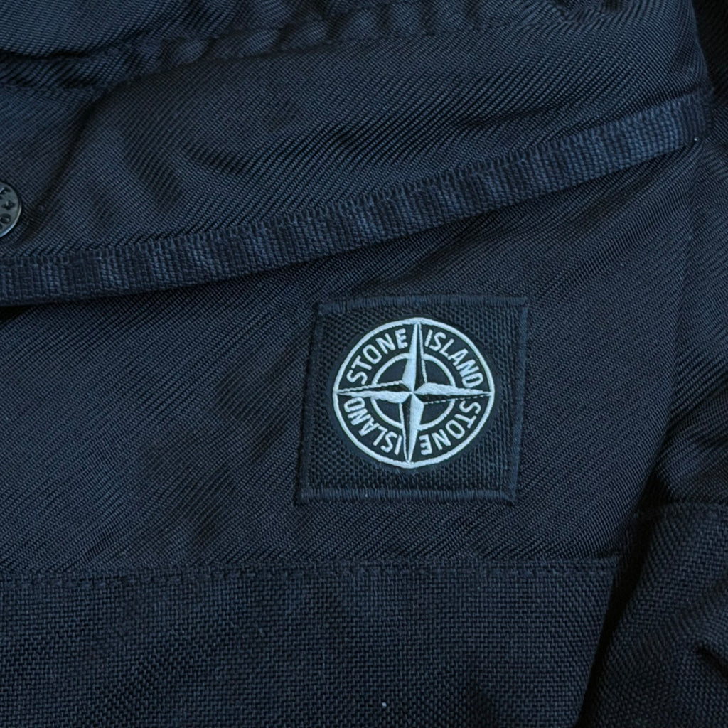 STONE ISLAND PATCH LOGO BACKPACK BLACK