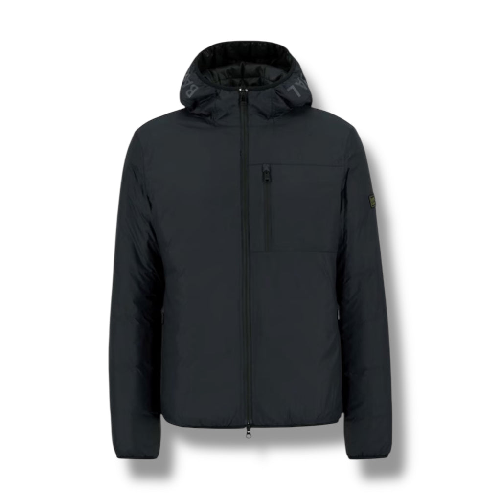 BARBOUR INTERNATIONAL LUMLEY HOODED PADDED JACKET BLACK