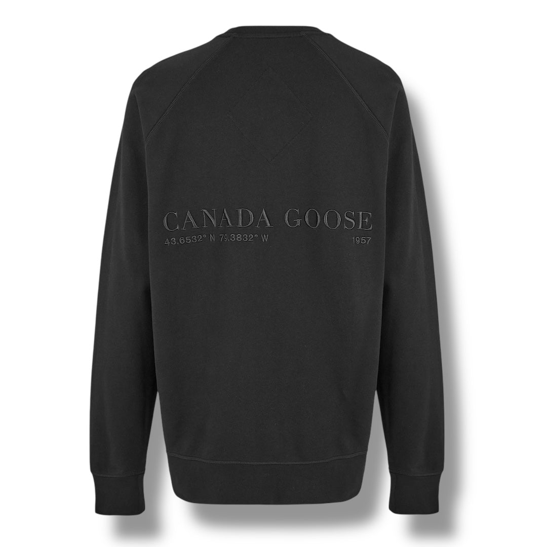 CANADA GOOSE BLACKOUT HURON SWEATSHIRT BLACK