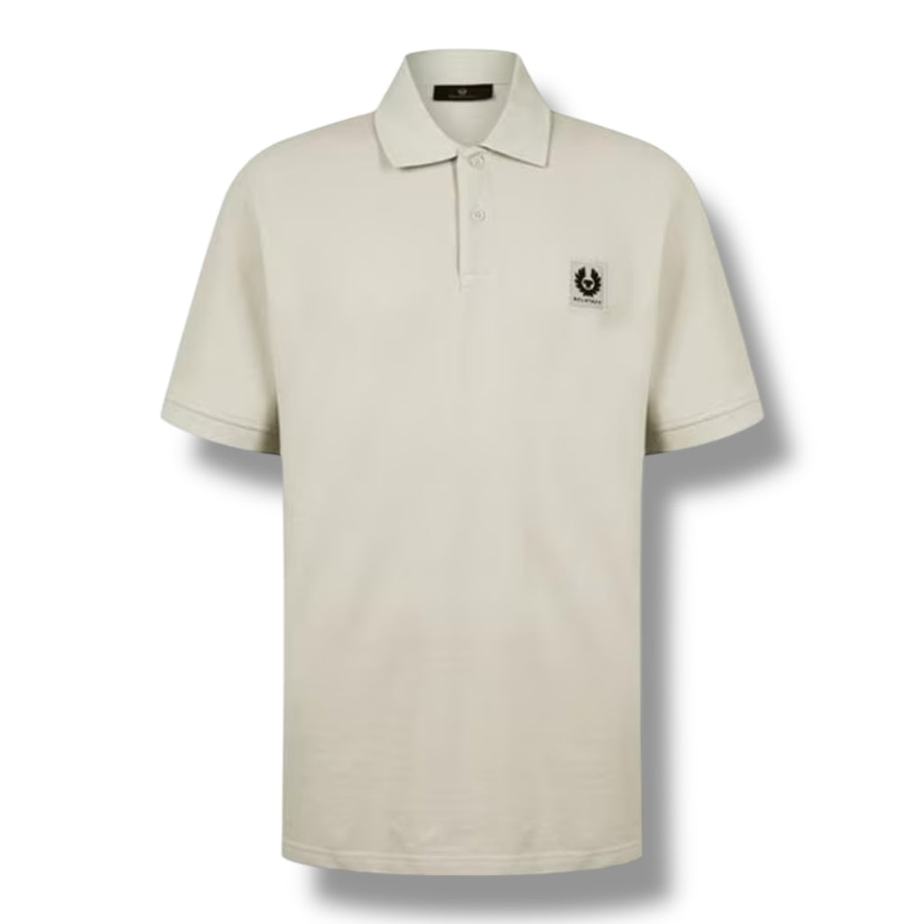 BELSTAFF PATCH LOGO POLO SHIRT BEIGE