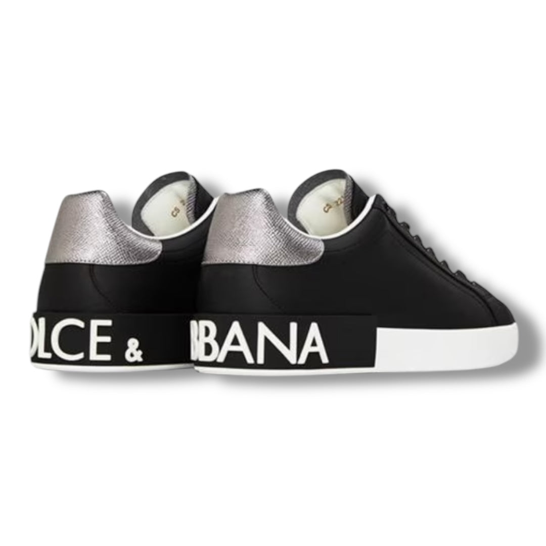 DOLCE & GABBANA D&G PORT TRAINERS BLACK / WHITE