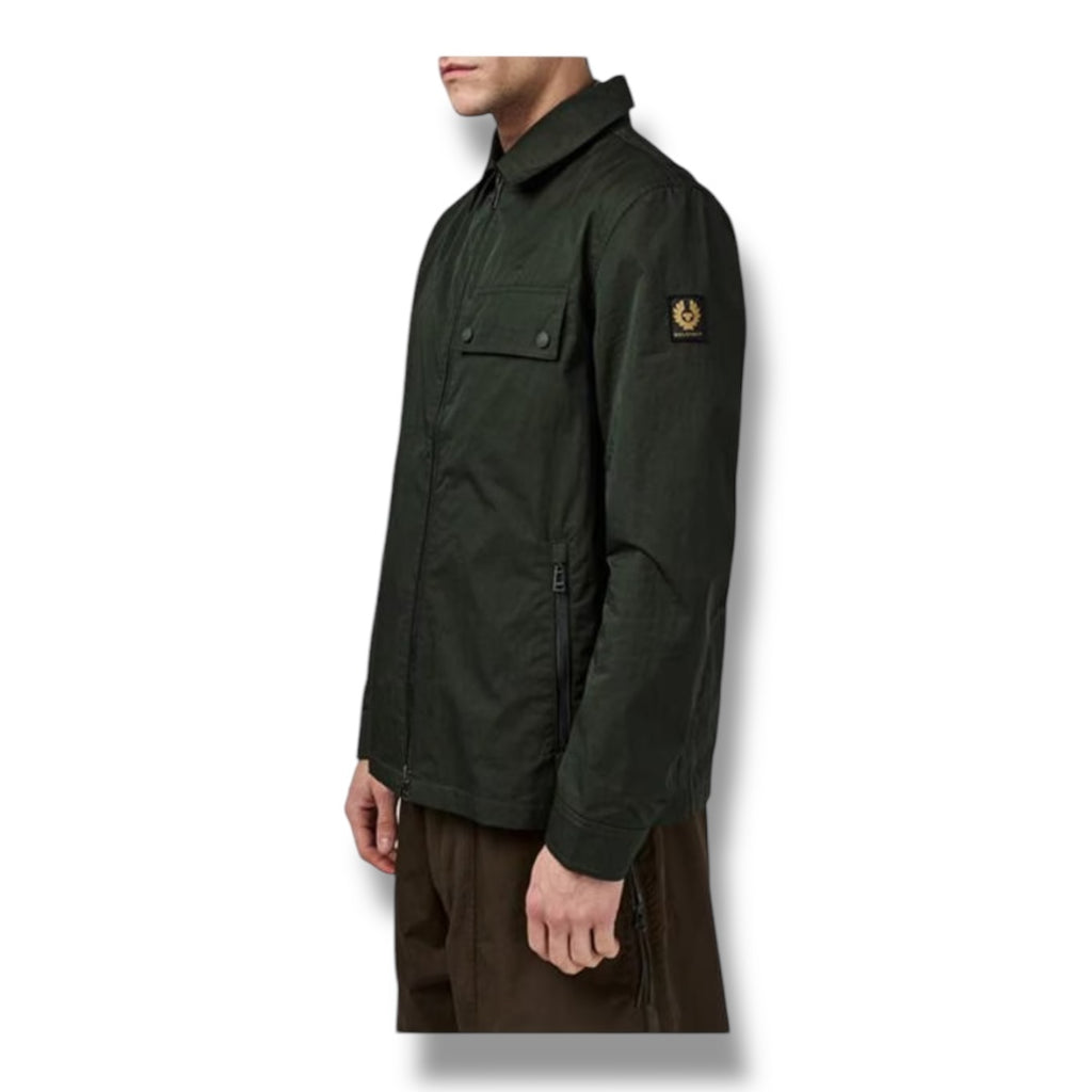 BELSTAFF DEPOT BADGE OVERSHIRT GREEN