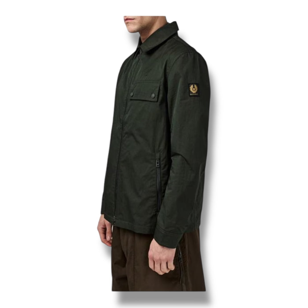 BELSTAFF DEPOT BADGE OVERSHIRT GREEN