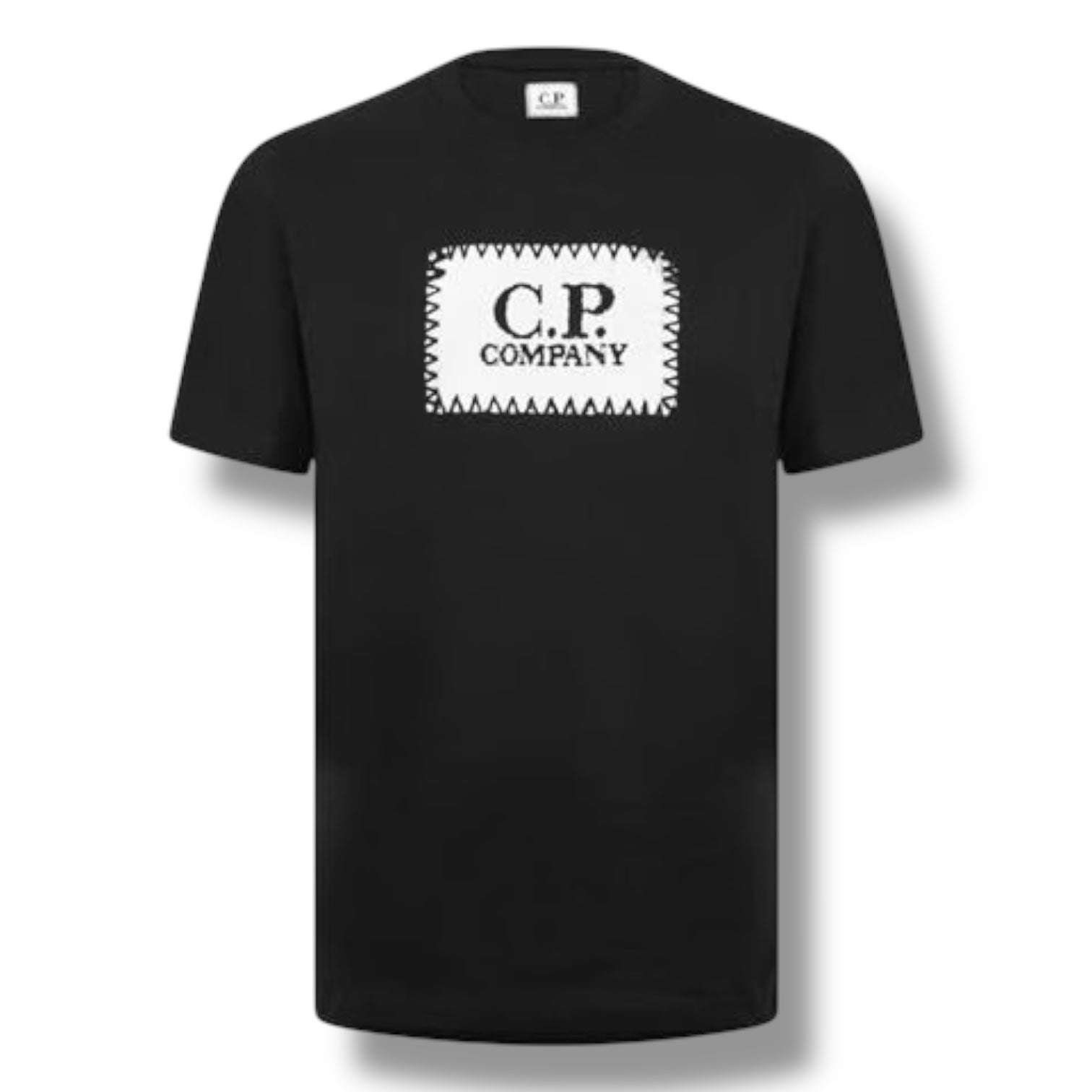 CP COMPANY STAMP LOGO T-SHIRT BLACK