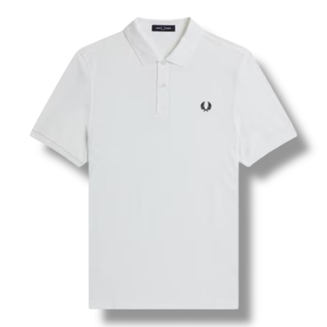FRED PERRY PLAIN POLO SHIRT WHITE