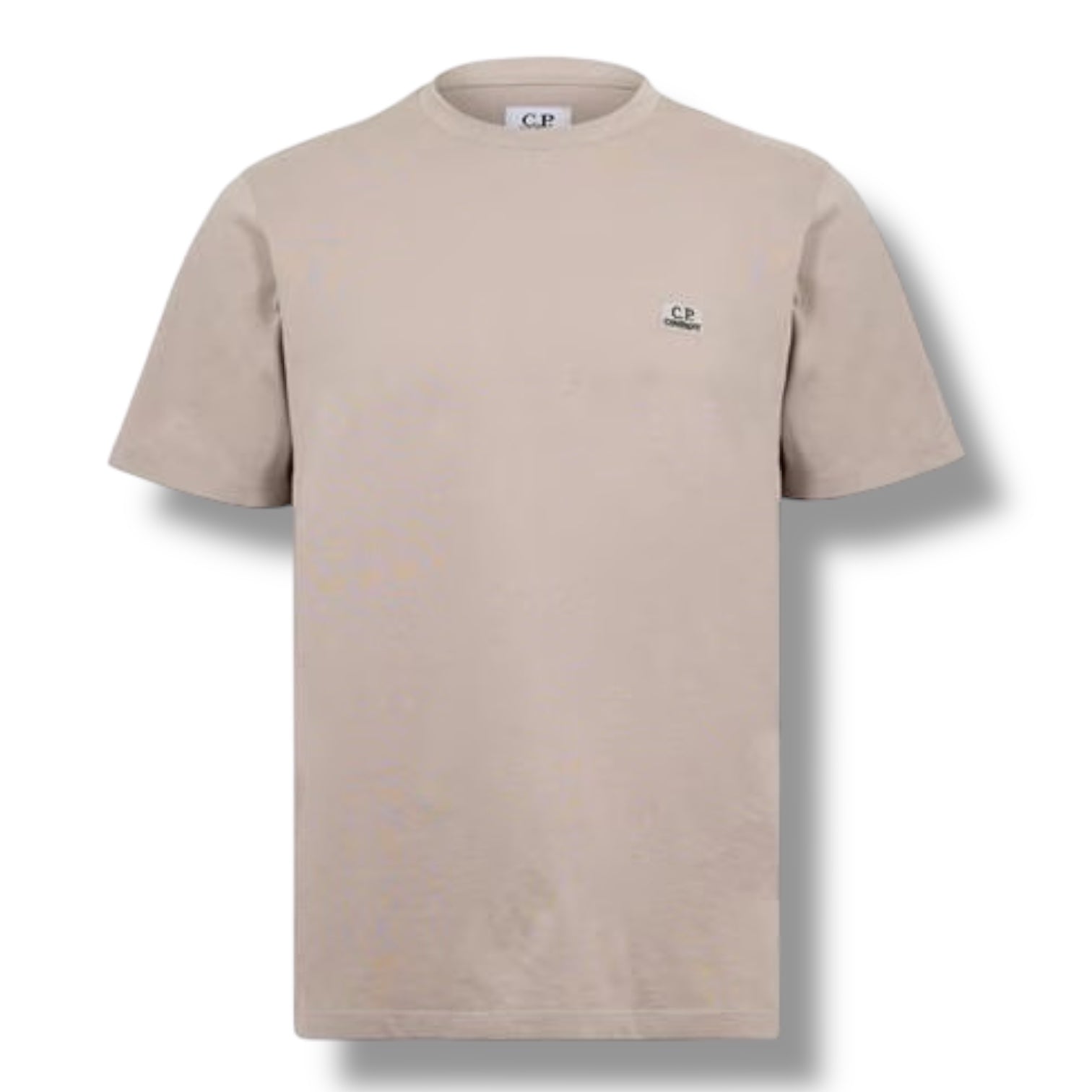 CP COMPANY SMALL LOGO T-SHIRT DOVE GREY