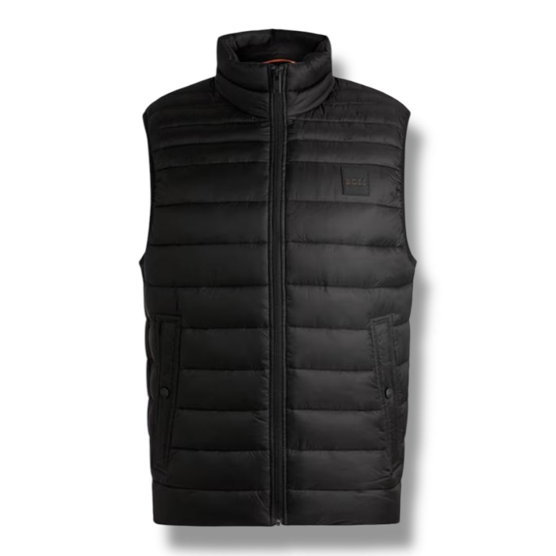 HUGO BOSS ODEN LIGHTWEIGHT PADDED GILET BLACK
