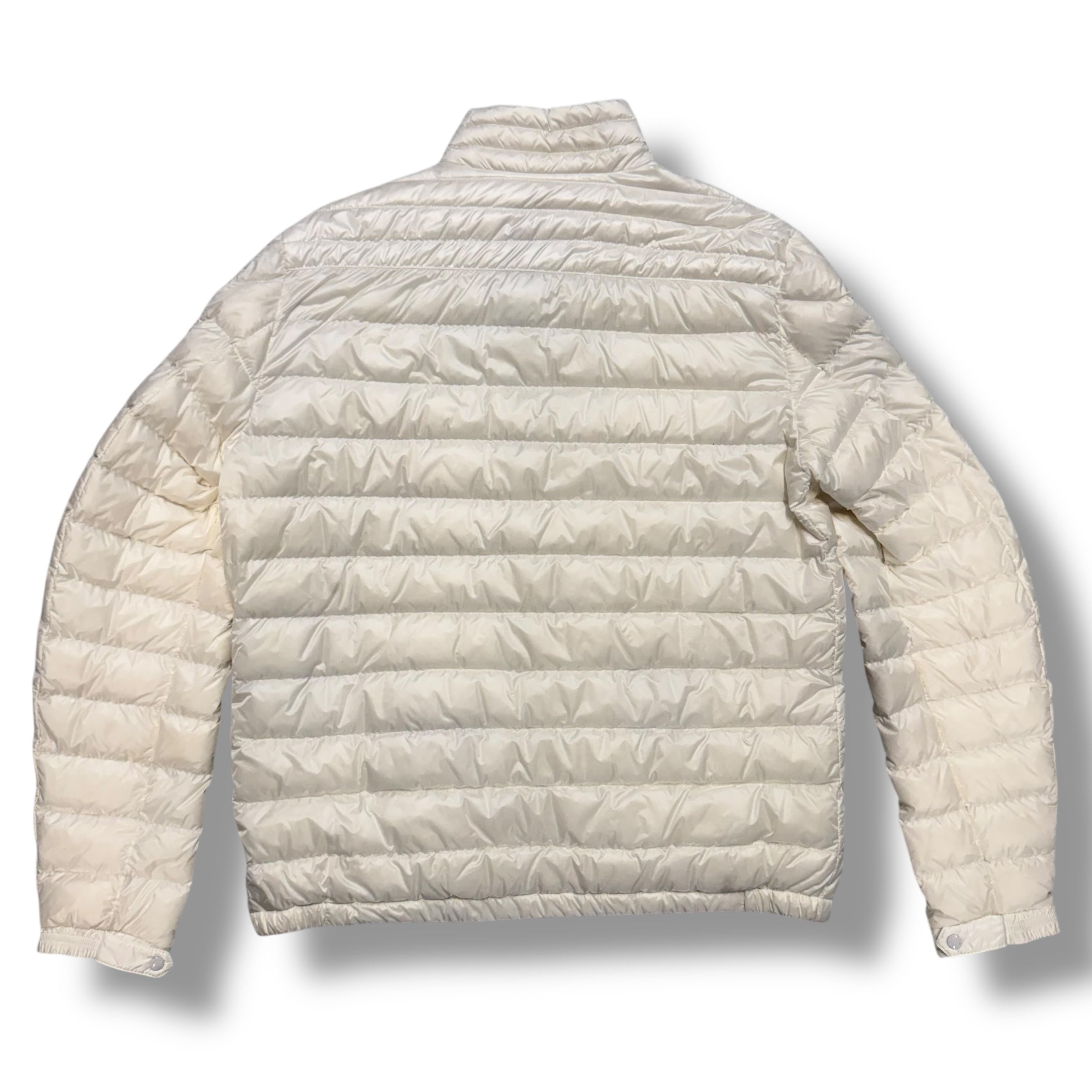 MONCLER DANIEL LIGHT PUFFER JACKET WHITE SIZE 4 - XL