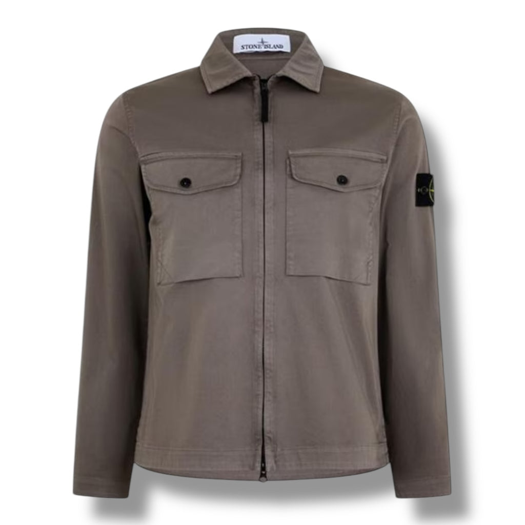 STONE ISLAND RASO OVERSHIRT NOCE BROWN