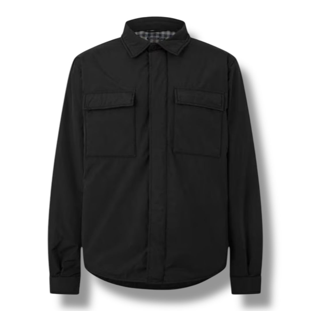 AQUASCUTUM ACTIVE OVERSHIRT BLACK