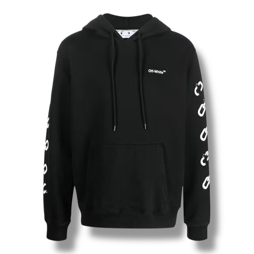OFF WHITE CHAIN ARROWS OTTH HOODIE BLACK
