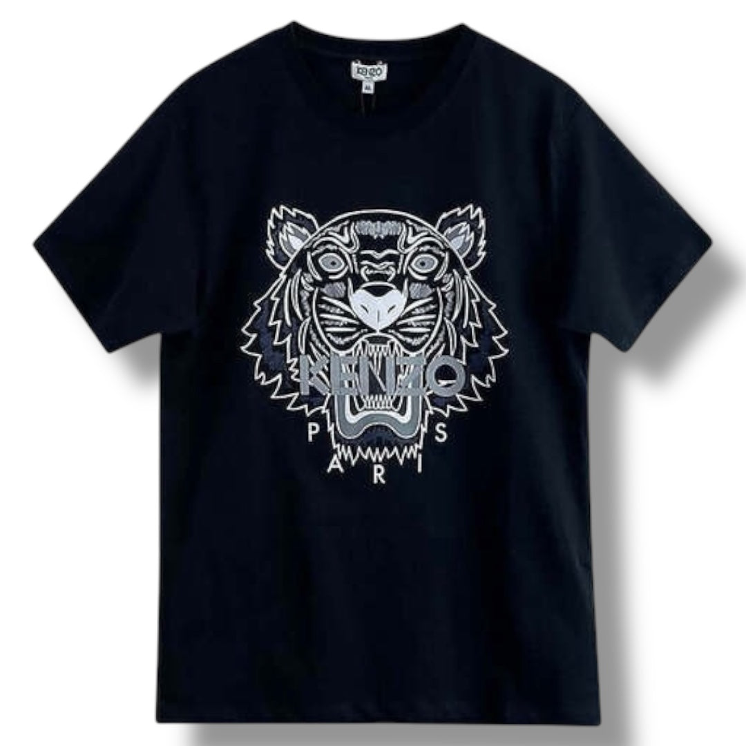 KENZO ICON TIGER T-SHIRT BLACK / GREY / BLUE