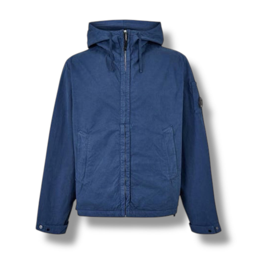 CP COMPANY HOODED LENS OVERSHIRT OCEANA BLUE