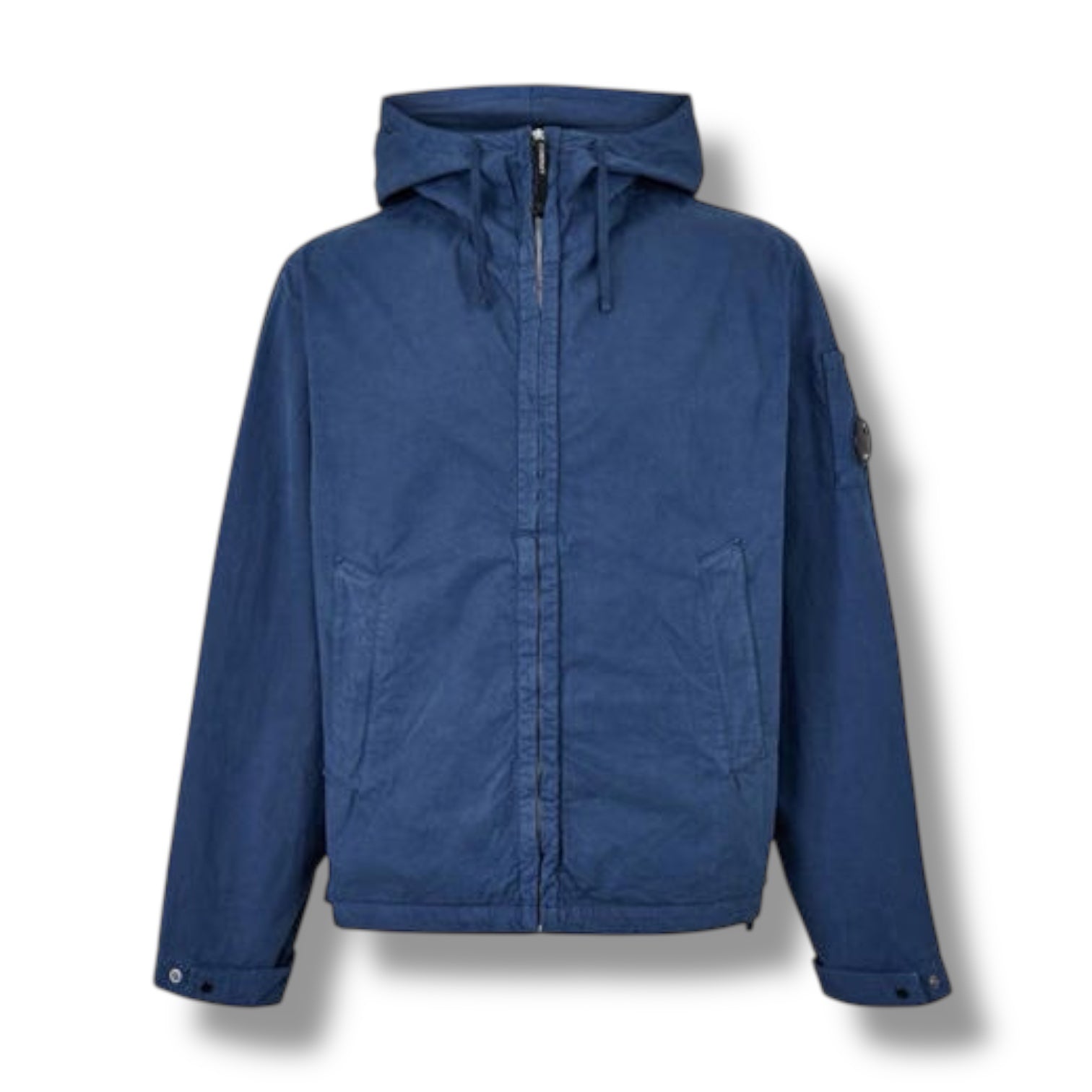 CP COMPANY HOODED LENS OVERSHIRT OCEANA BLUE