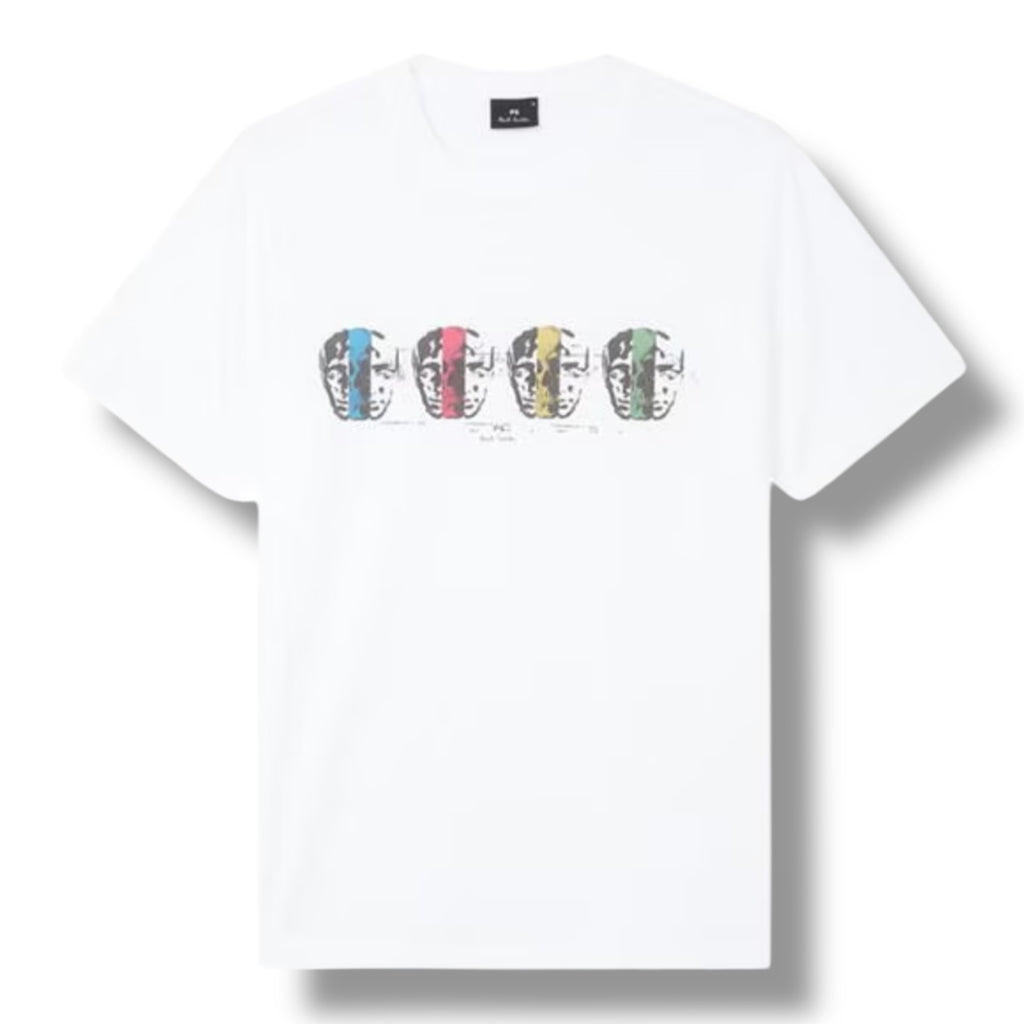 PAUL SMITH MULTI SKULL T-SHIRT WHITE
