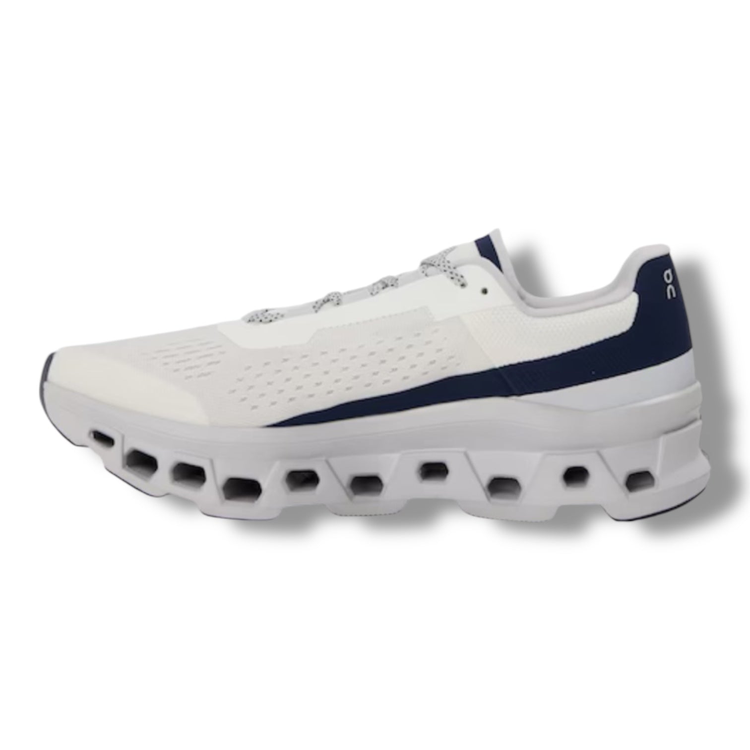 ON RUNNING CLOUDMONSTER TRAINERS WHITE BLUE