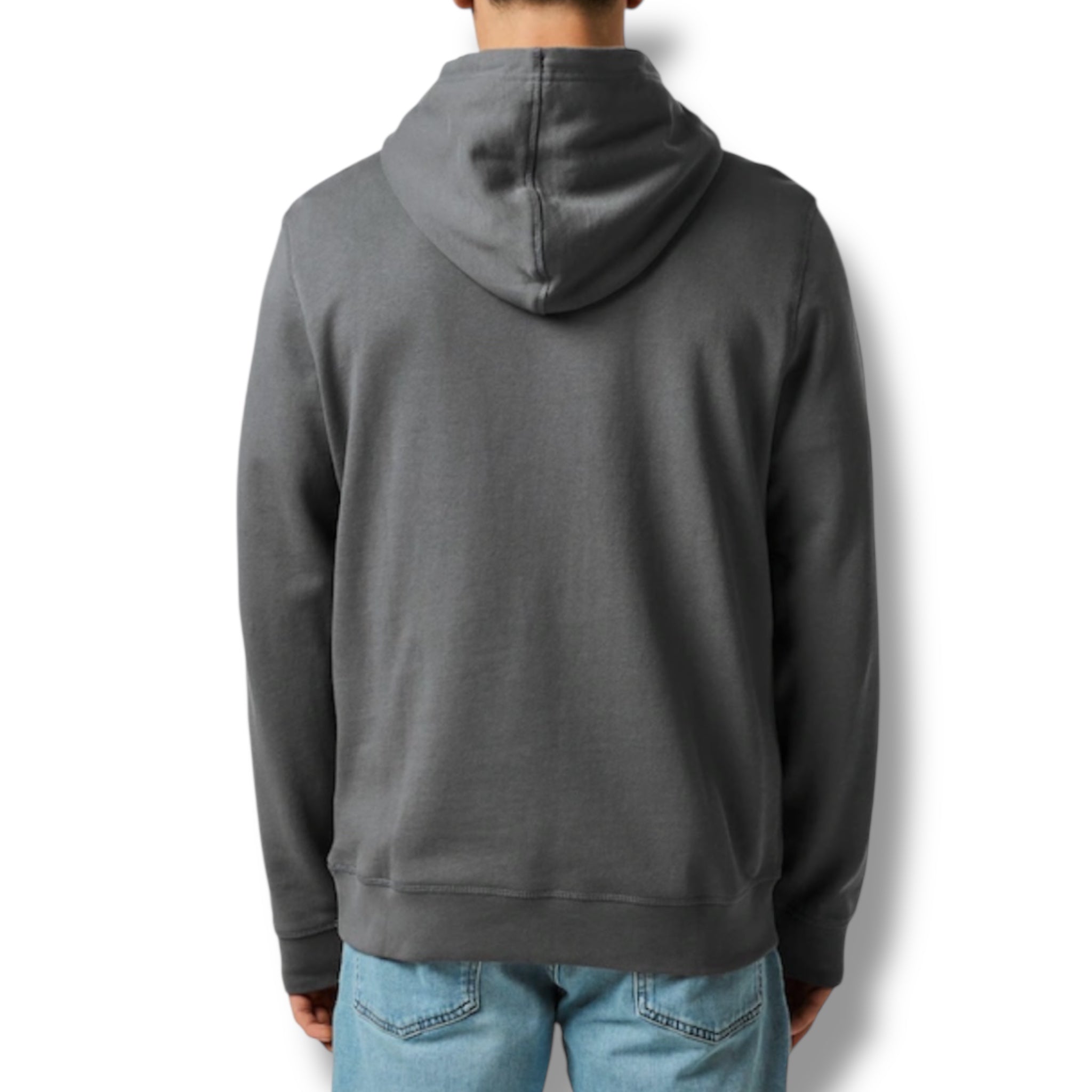 HUGO BOSS PATCH OTTH HOODIE CHARCOAL GREY