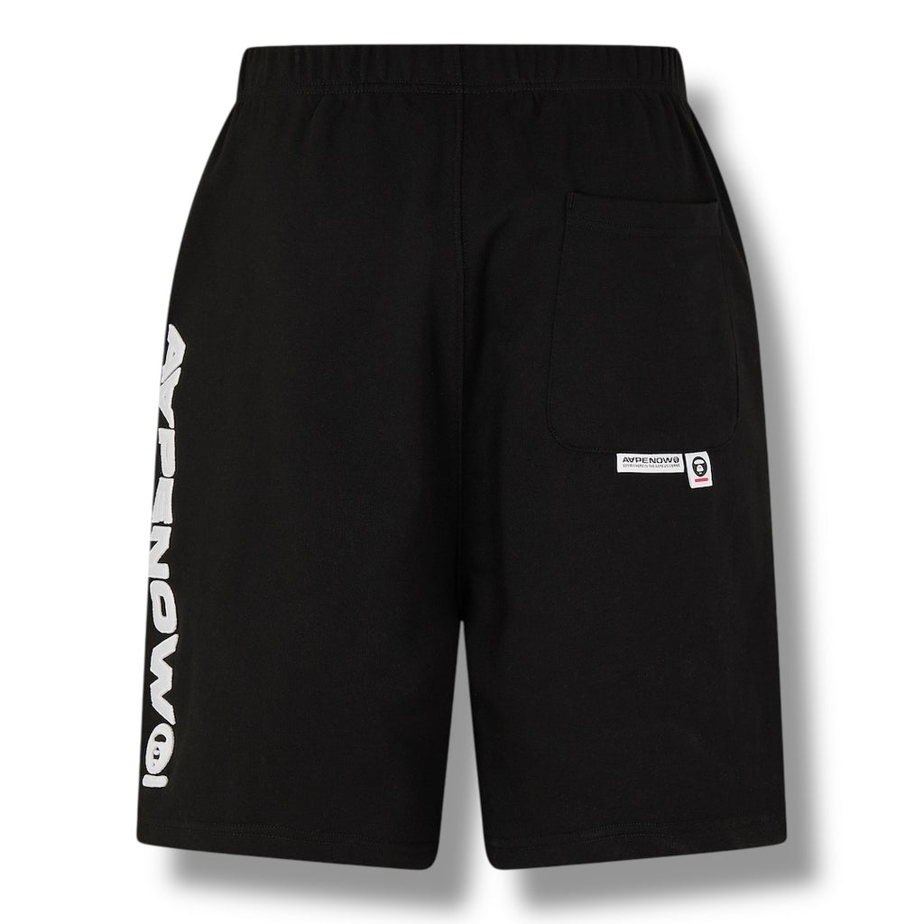 A BATHING APE AAPE NOW JERSEY SHORTS BLACK