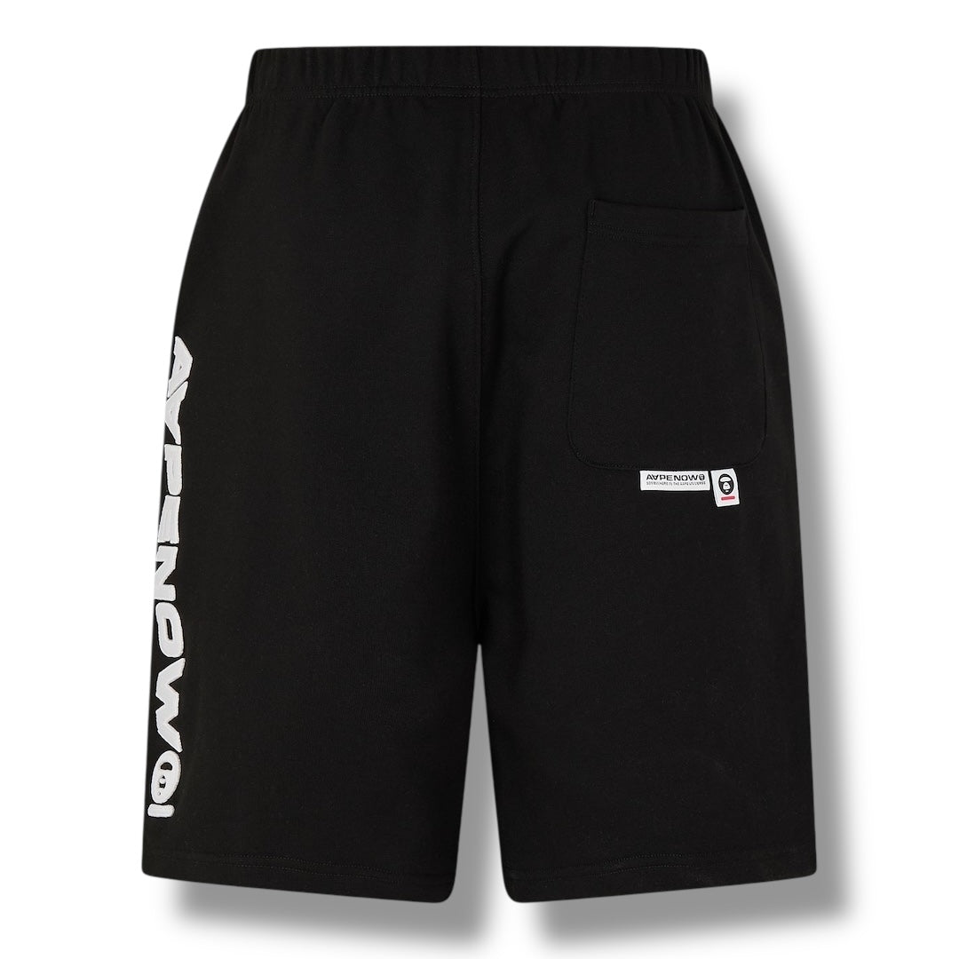 A BATHING APE AAPE NOW JERSEY SHORTS BLACK