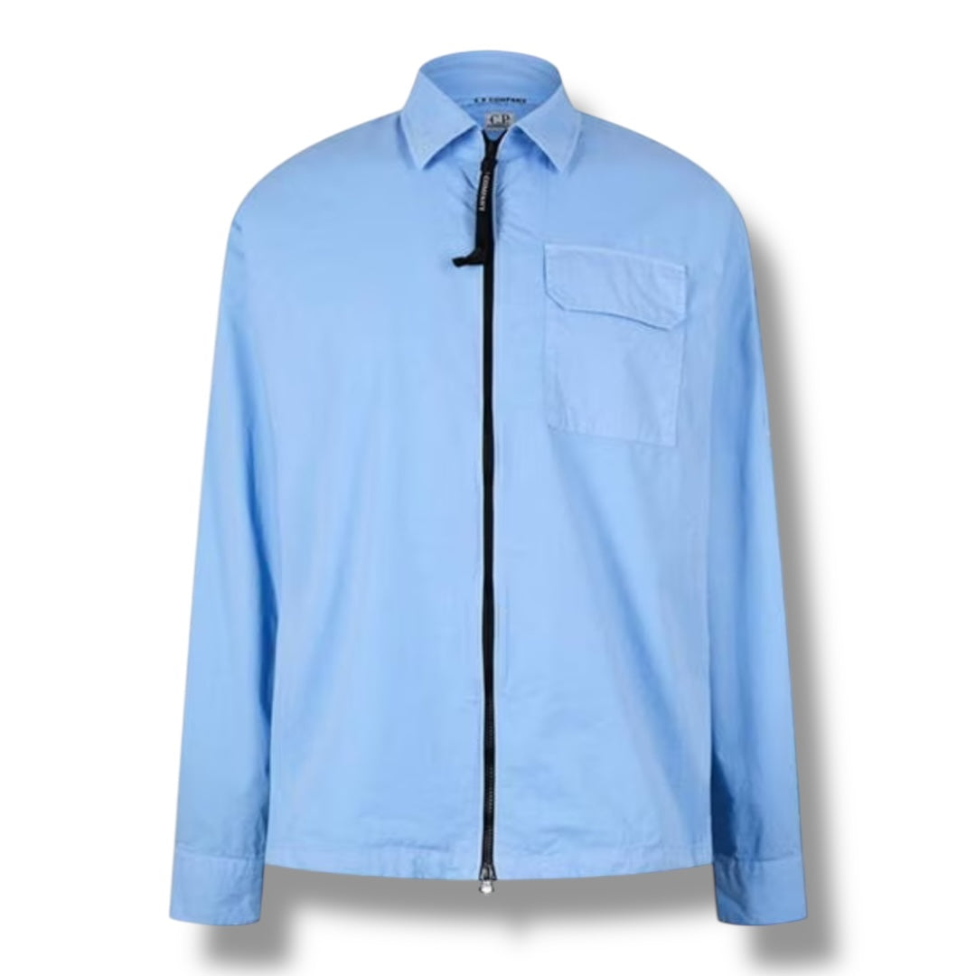 CP COMPANY LENS OVERSHIRT SKY BLUE