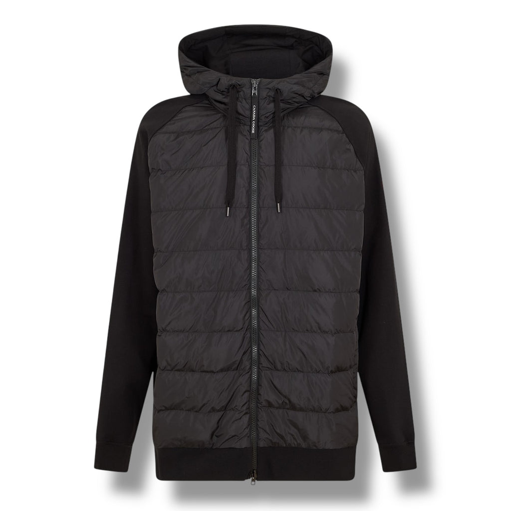 CANADA GOOSE HYBRIDGE HURON HOODIE HOODED JACKET BLACK