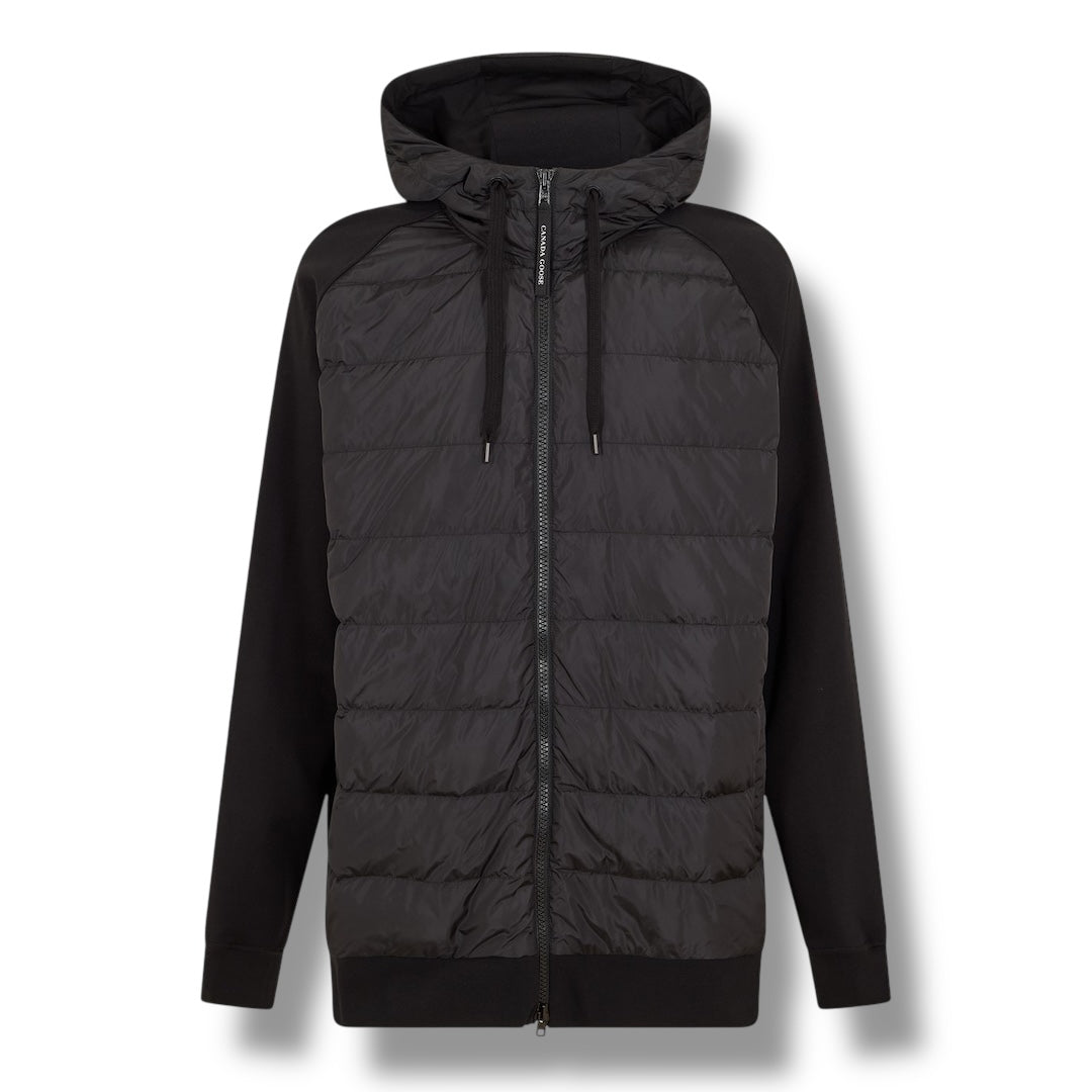CANADA GOOSE HYBRIDGE HURON HOODIE HOODED JACKET BLACK