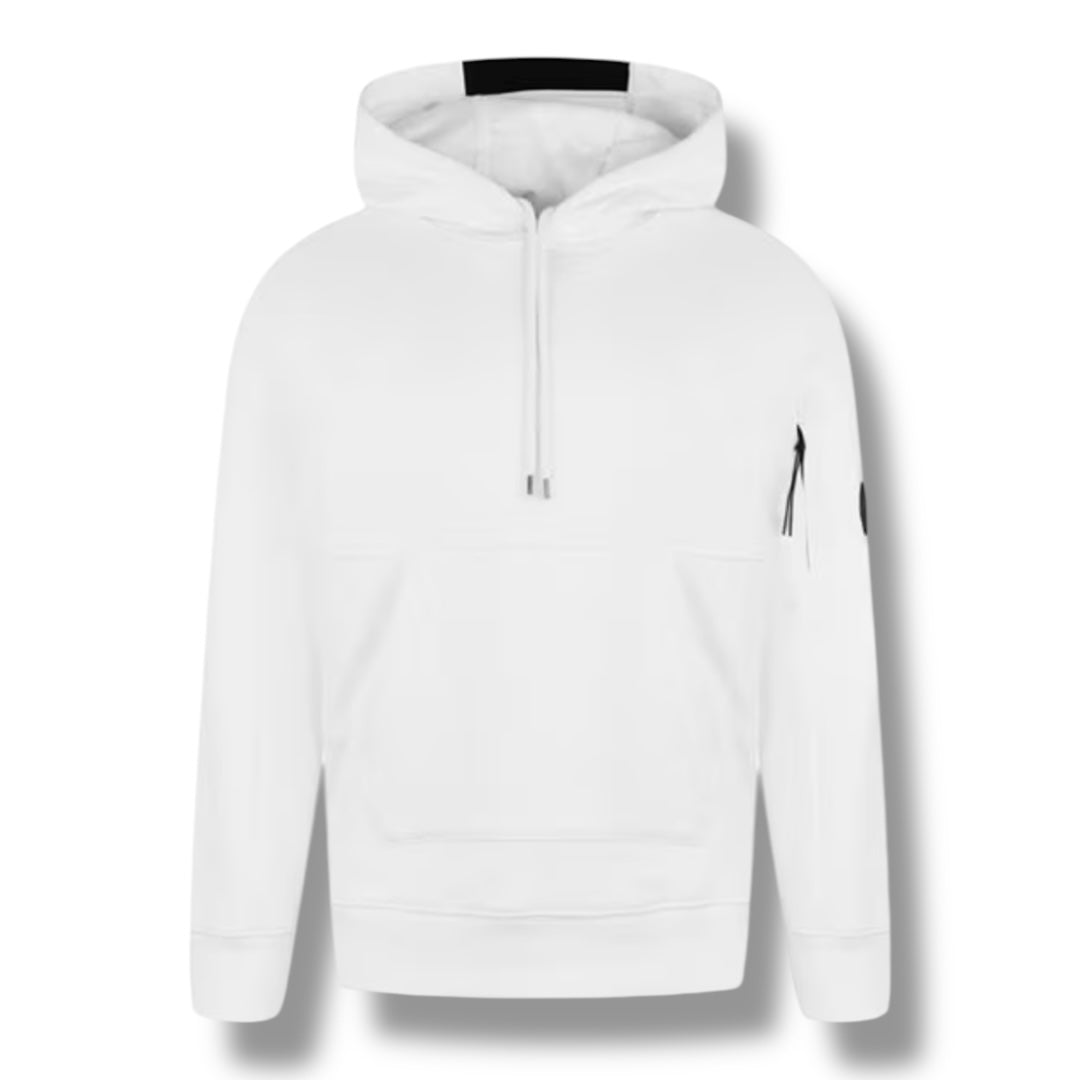 CP COMPANY LENS ARM OTTH HOODIE WHITE