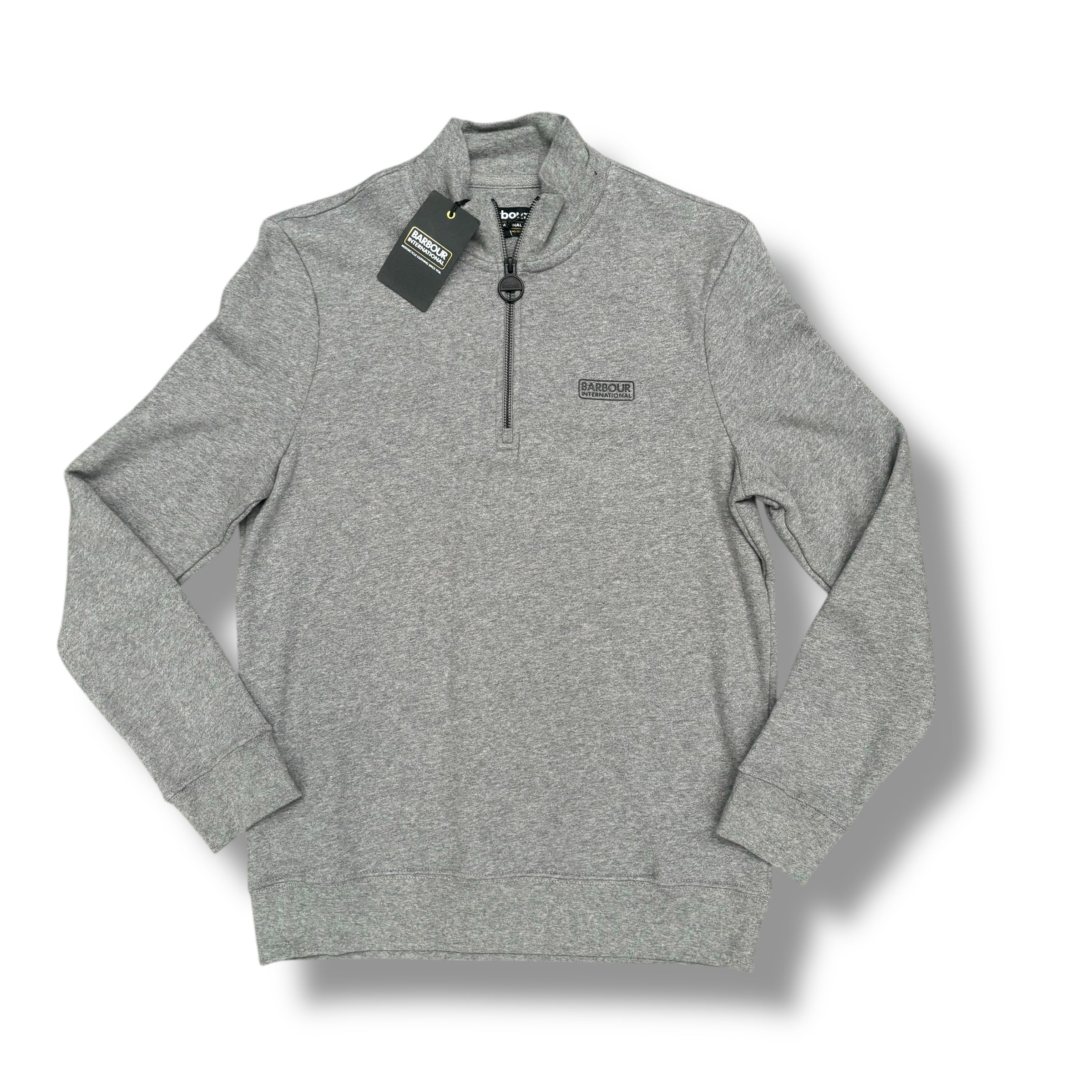 BARBOUR 1/4 ZIP SWEATSHIRT GREY