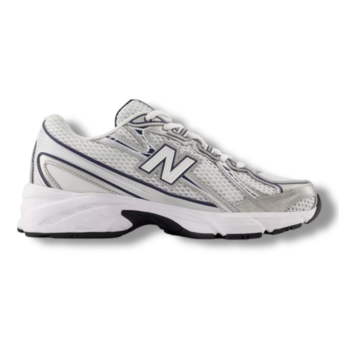 NEW BALANCE 740 TRAINERS WHITE / NAVY