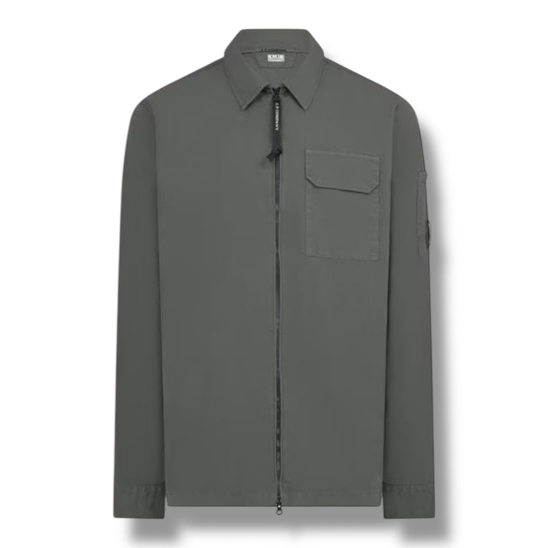 CP COMPANY LENS OVERSHIRT DUST GREY