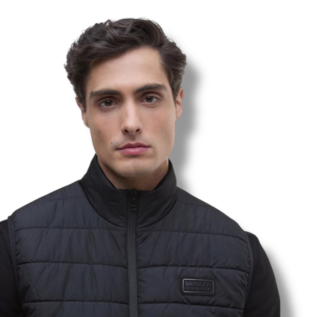 BARBOUR INTERNATION ALDON PUFFER GILET BLACK