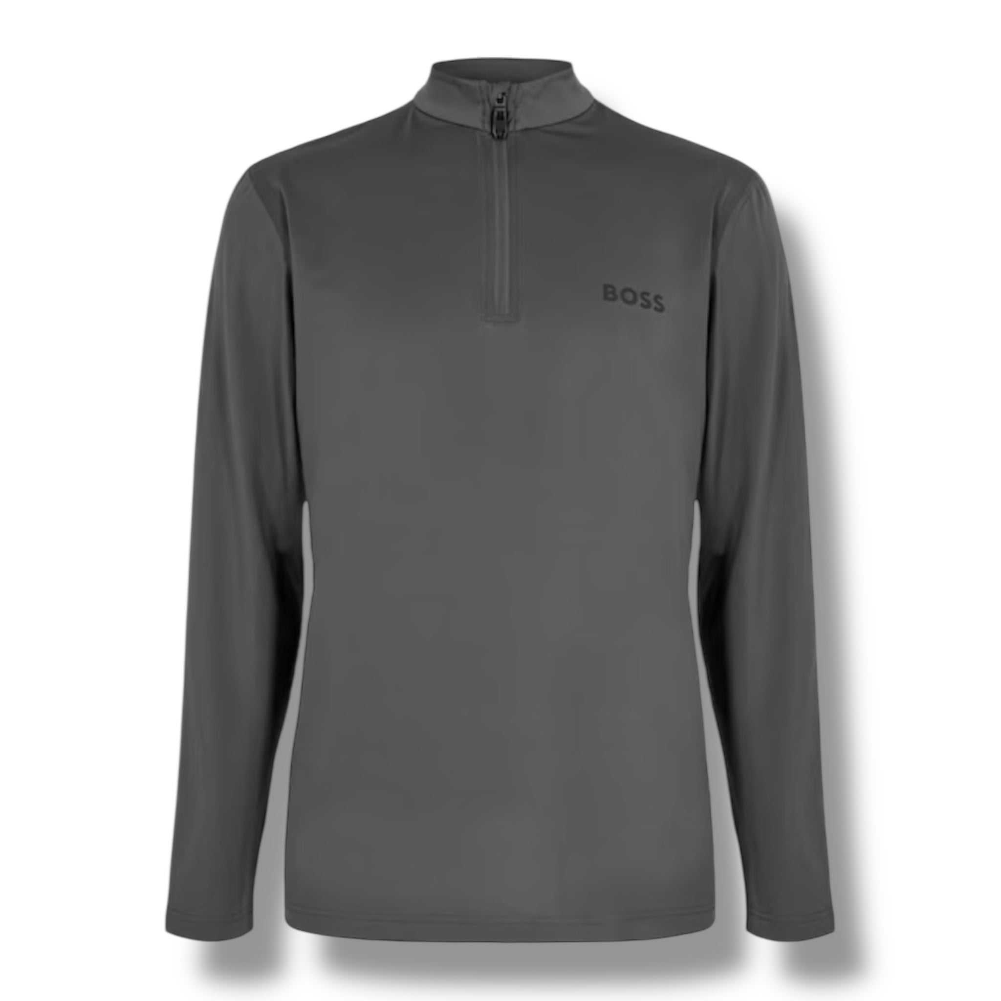 HUGO BOSS GYM KIT TRIPLE SET TECH 1/4 ZIP - T-SHIRT & SHORTS GREY