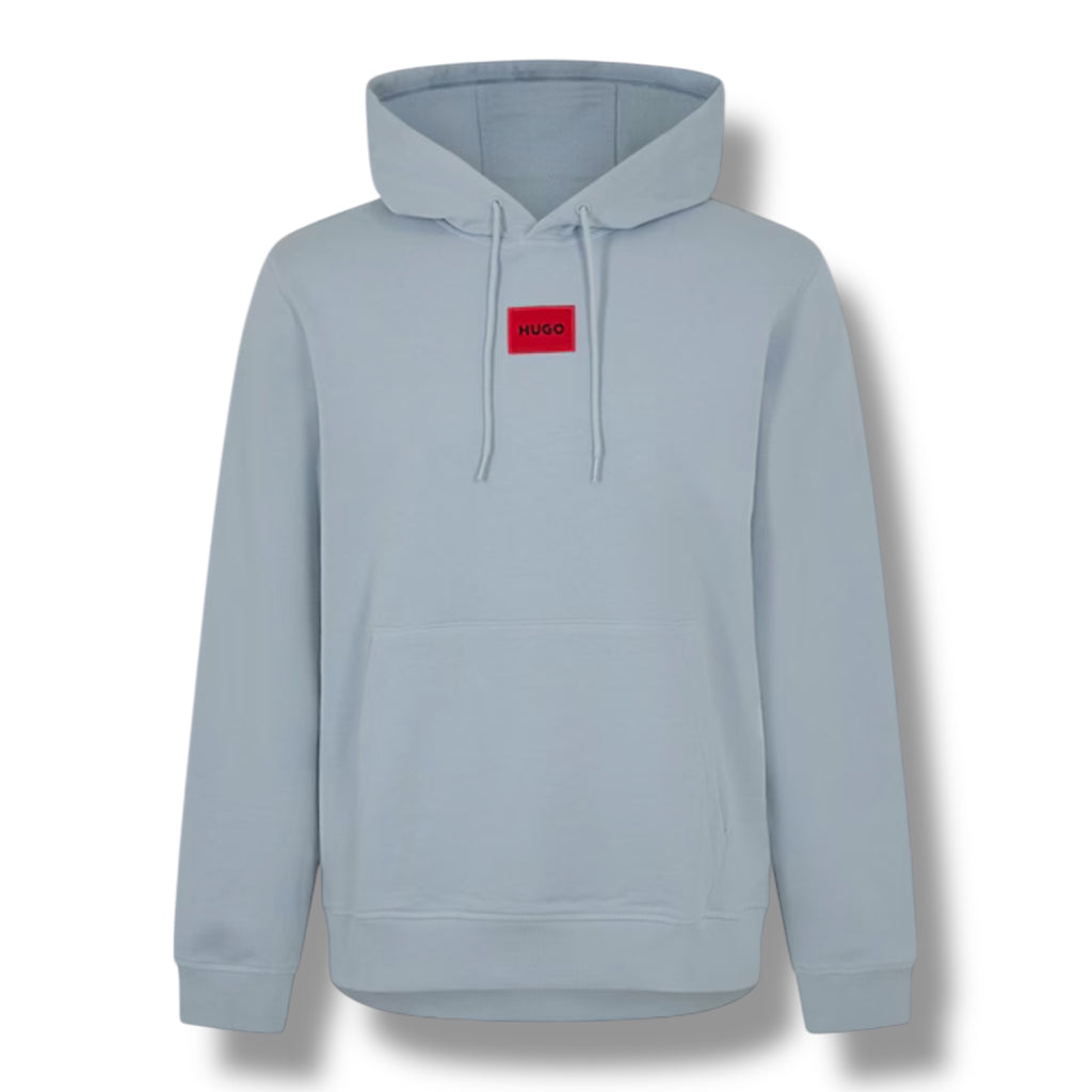 HUGO BOSS HUGO RED PATCH HOODIE & JERSEY SHORTS SET SKY BLUE
